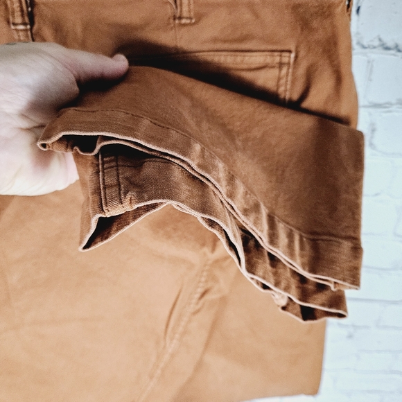 LANDS END | burnt orange high waist denim jeans - Picture 5 of 9
